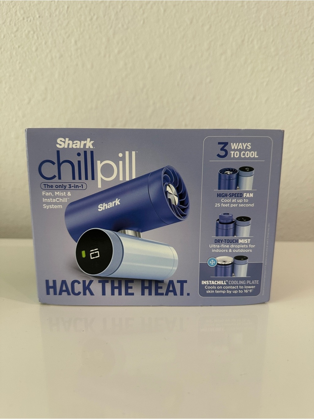 Shark ChillPill Portable Fan Misting and Icy Cooling Plate Haze (NEW)
